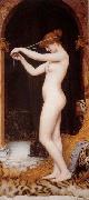 John William Godward Venus Binding her Hair Spain oil painting artist